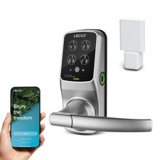 Secure Lock Wi-Fi, Keyless Entry Digital Keypad Door Lock, 3D Biometric Finge...