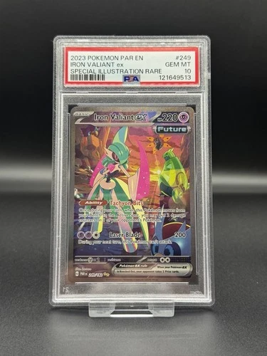 Iron Valiant Ex 249/182 PSA 10 Paradox Rift Pokemon Card