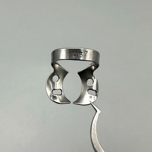 Dental Rubber Dam Clamps U67 Endodontic Restorative Barrier Clips Holder SS - 第 3/10 張圖片