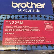 Brother TN225M High Yield Magenta Toner Cartridge for HL-3140CW, HL-3170CDW