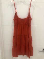 Gap women gauze dress short sleeve with pockets like new