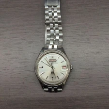 Citizen Auto Dater APSS52701 Vintage Date Silver Round Automatic Mens Watch