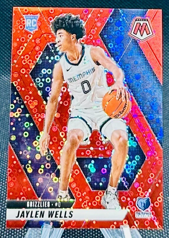 2024-25 Panini Mosaic Fast Break Red Disco Prizm Jaylen Wells Rc #'d 87/99 #240