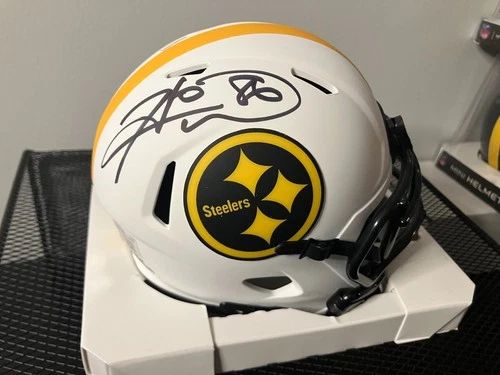 Pittsburgh Steelers HINES WARD Signed Mini Helmet Riddell Lunar Eclipse BECKETT