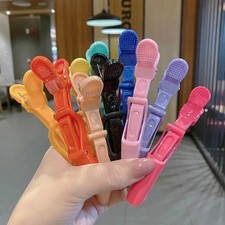 6-8pc Colorful Alligator Hair Clips Professional Salon Hairdressing Clamps