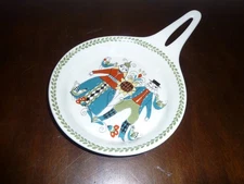 SAGA Norsk design handpainted silkscreen mid century pan - Figio Flint Norway