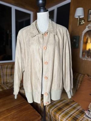 Vintage Rafael Suits Tan Blouson Jacket