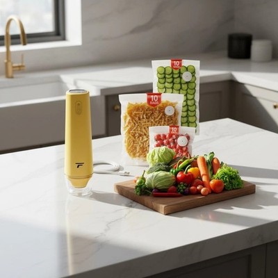 Vacuum sealer for food, Chef s Design to Preserve Freshness, Compact Handheld...