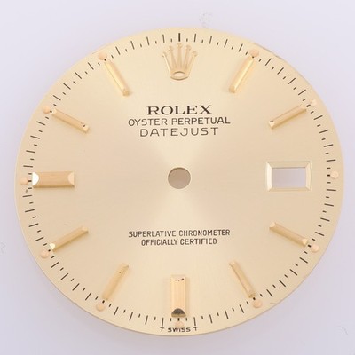 Rolex Datejust 36mm Champagne Stick Dial w/ Sec & Min Track, T Swiss T #D29