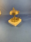 Antiker Marmorsockel mit Messing Thekenservice Glocke Ende 1800’er Jahre
