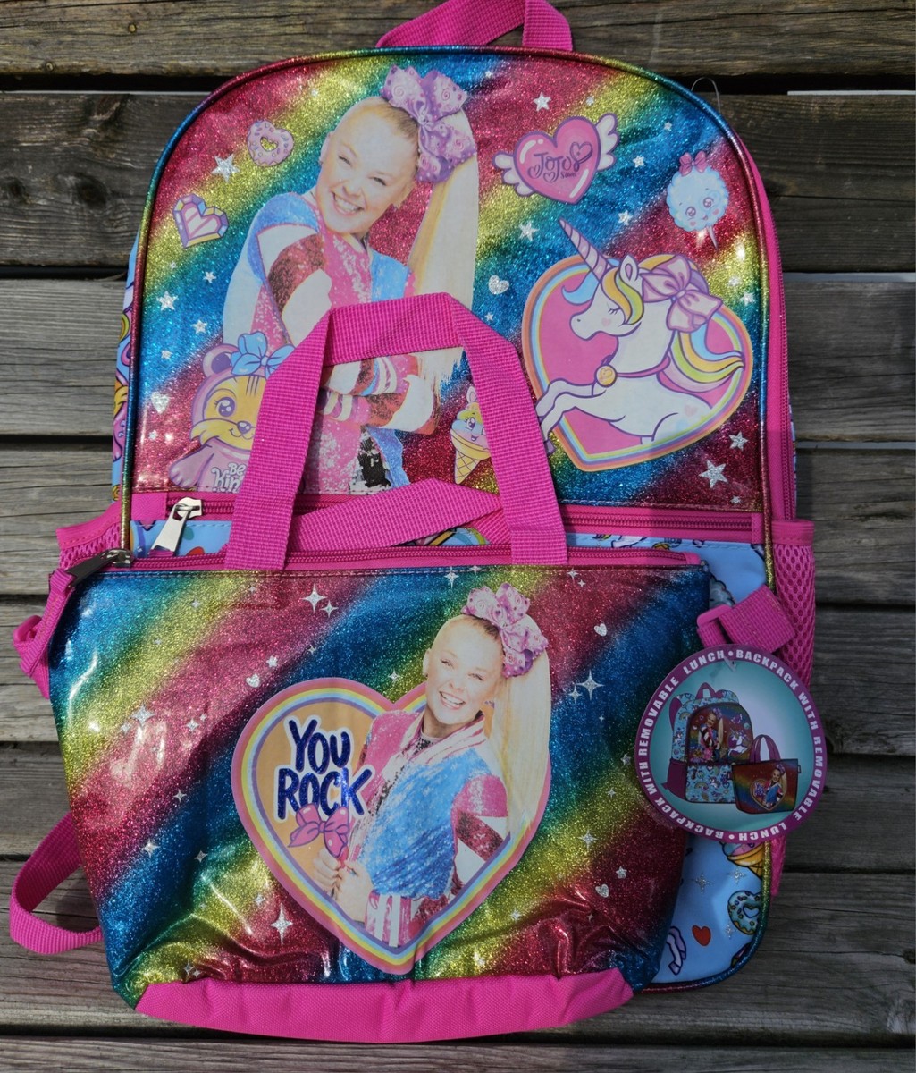 jojo siwa mini sequin backpack RALME 5 Pc. Set for Girls, 16 in. Backpack w/JoJo Lunch Bag & Pencil Case Mini Jojo Siwa Luggage Claire's
