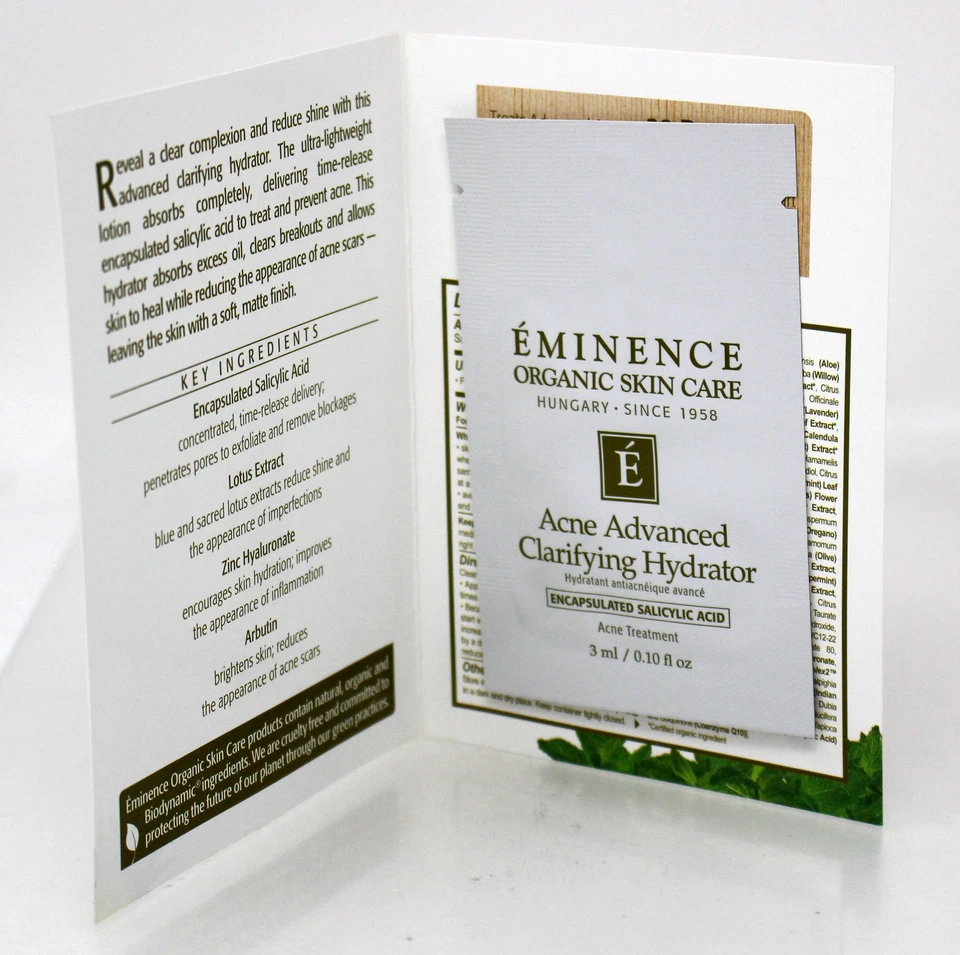 Eminence Acne Advanced Clarifying Hydrator Sample Size 0.10 Ounce - Image 2 of 2