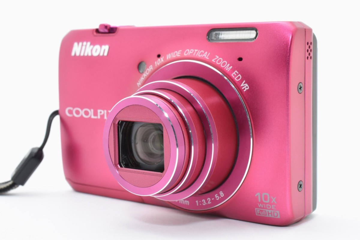Nikon Coolpix S6300 Pink 16.0MP Digital Camera w/Box From Japan