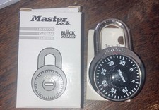 Master Lock 1502 Combination Padlock Round Dial Block Guard Locker Padlock