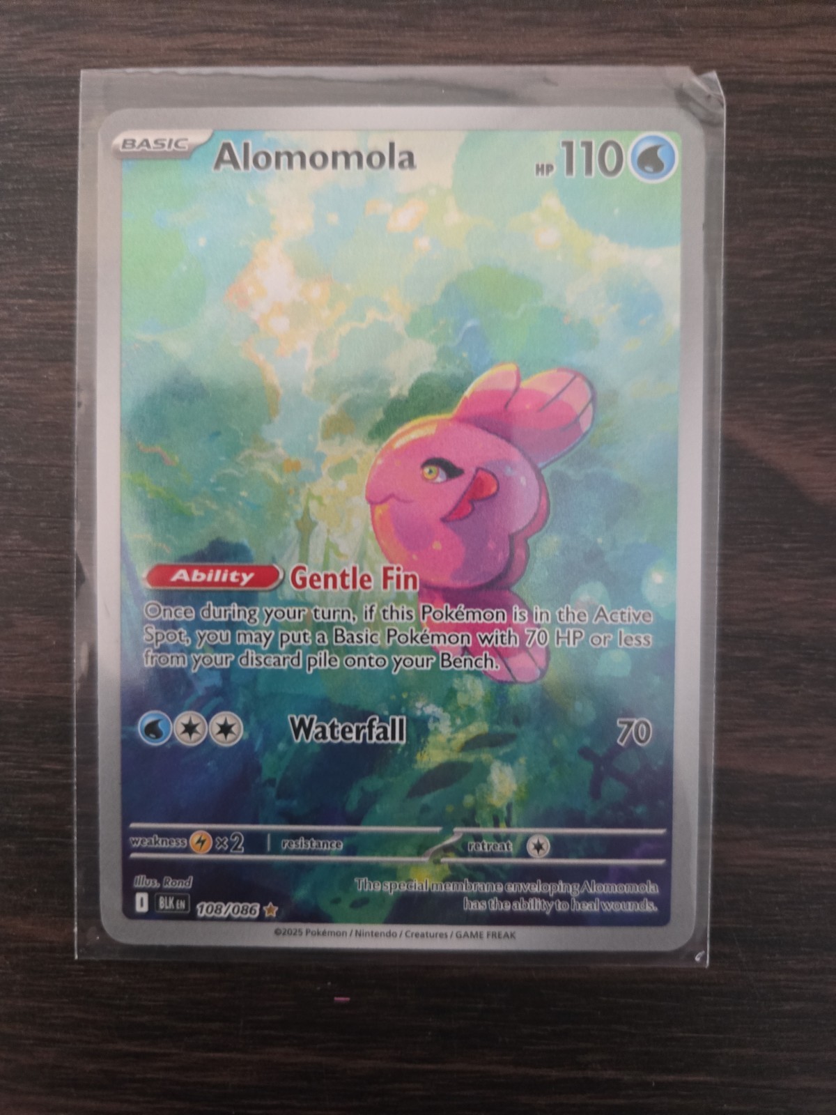 Alomomola 108/86 Rare Pokémon Illustration Black Bolt TCG