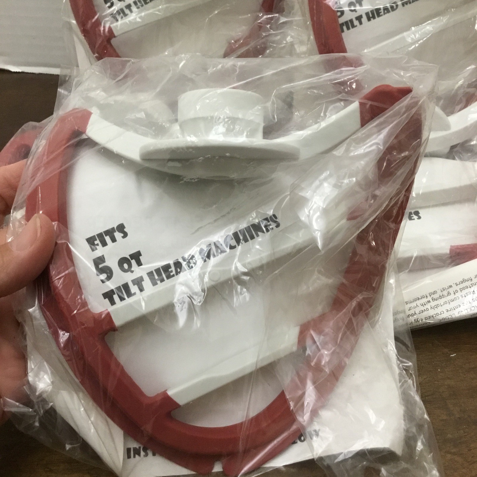 POURfect Scrape-A-Bowl Paddle Beater 5 Qt KitchenAid Tilt Hd Mixer Red Lot Of 5