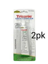 2pk 50ML Contact Cement Glue Strong Bond Adhesive For Wood Rubber Leather Tile