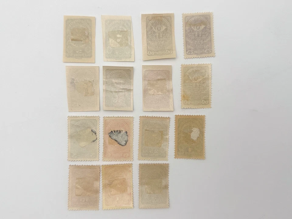 Estampillas postales Austria-Hungría 1902-1918 conjunto vintage de 24 era Primera Guerra Mundial MH MNG Foto 4 de 4