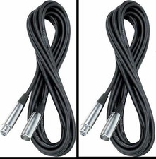  2 20' Pro Microphone Cable Mic Cords XLR Best Deal  Free Shipping 