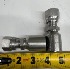 2x 1JS56-8-8 Parker 1/2" Female Seal-Lok Swivel x 1/2" Hose Crimp Fittings Long