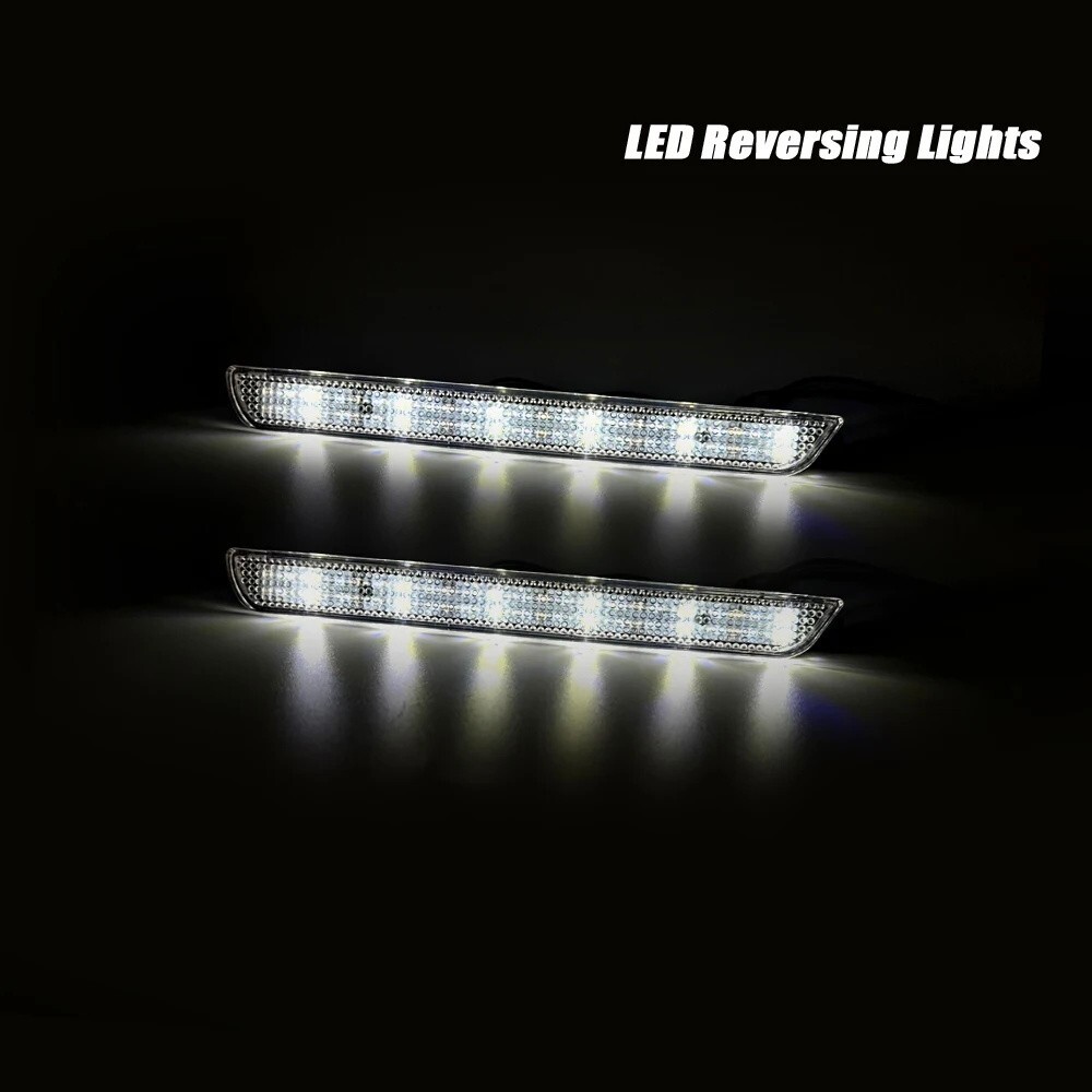 Clear Bumper Reflector LED Backup Brake Light For 2004-2009 Mazda 3 Mazdaspeed 3