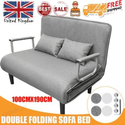 JOYHUT XL Double Folding Sofa Bed Chair 5 Position Convertible Sleeper Armchair 3 IN 1