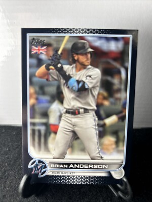 Brian Anderson  2022 Topps UK Edition Black  Parallel 57/125 Miami Marlins #7