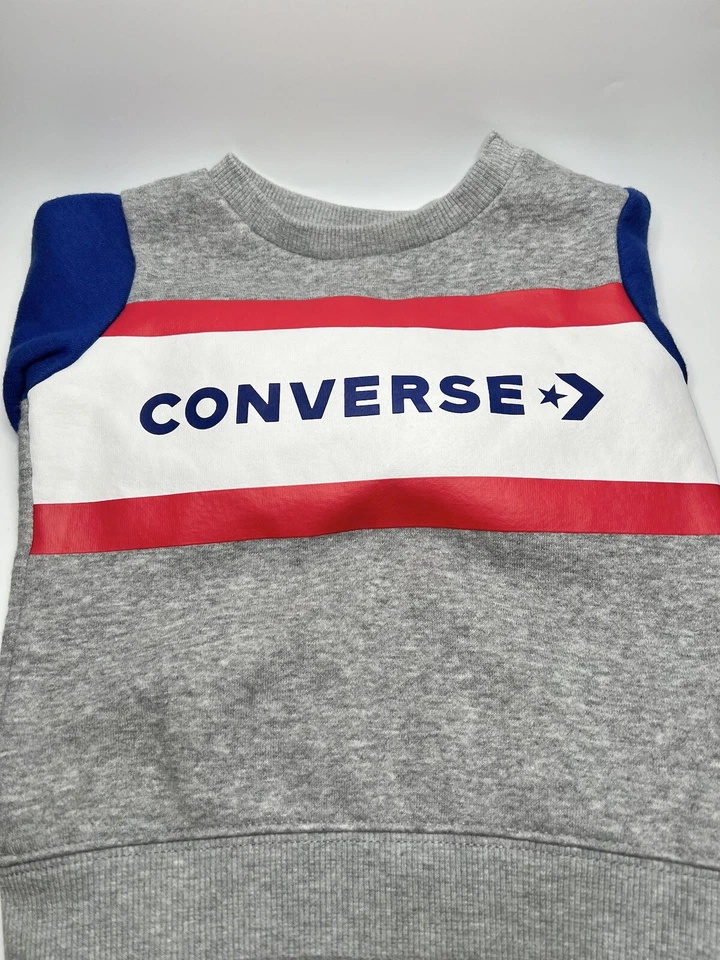 Conjunto de suéteres y sudaderas Converse Crew 2 piezas talla 12M Foto 4 de 4
