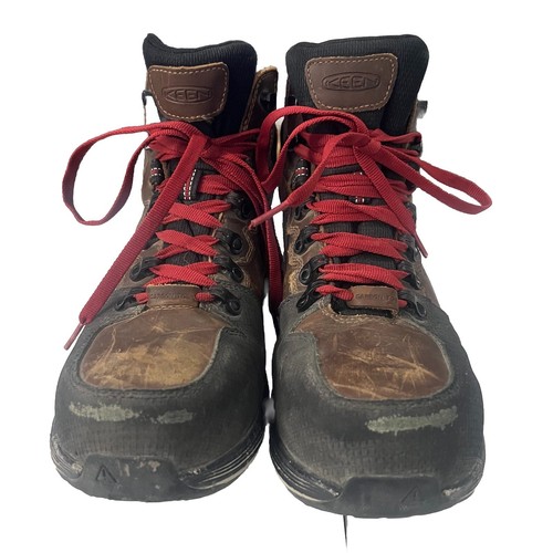 Keen Red Hook WP Carbon Toe Work Boot Brown Mens Size 10.5 D Brown Black - Picture 5 of 9