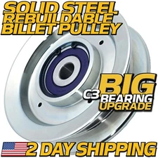Rebuildable 116-4668 6" Billet Idler Pulley for Toro ZMaster 2000 3000 5000 6000