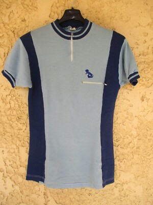 Maillot Cycliste Vintage Turino – Puch Cycles – Vert, Taille M (Années 70/80)