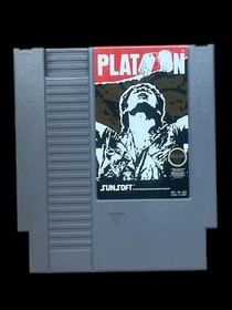 1988 Platoon Sunsoft Cartridge Nintendo NES Hard Case