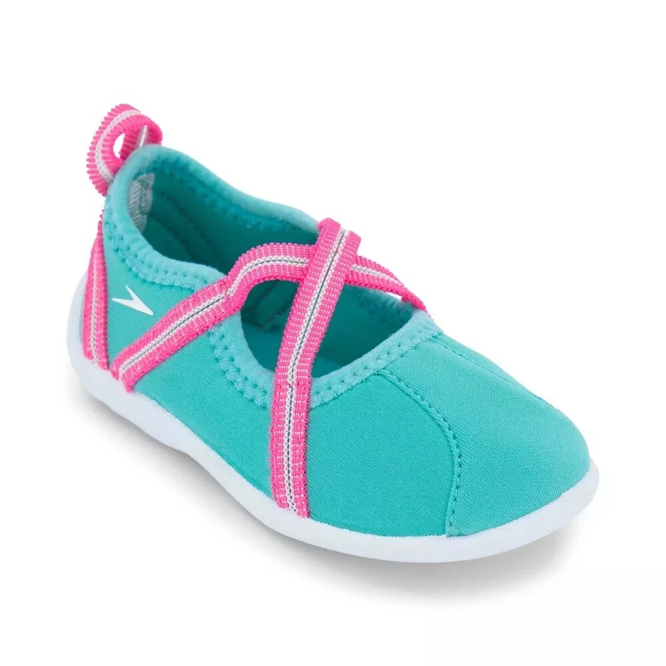 Zapatos de agua Speedo Mary Jane turquesa/rosa para niñas pequeñas 7-8 Foto 4 de 4