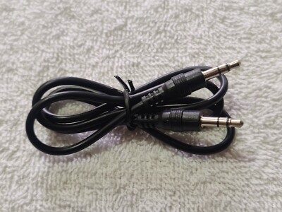3.5mm Male to Male Stereo Audio Cable - 2ft new/ black/