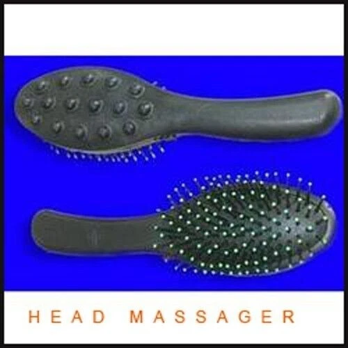 Vibrating Plastic Brush Comb Hair Scalp Head, Face, Neck & Body Massager(Unisex) - Image 2 of 2