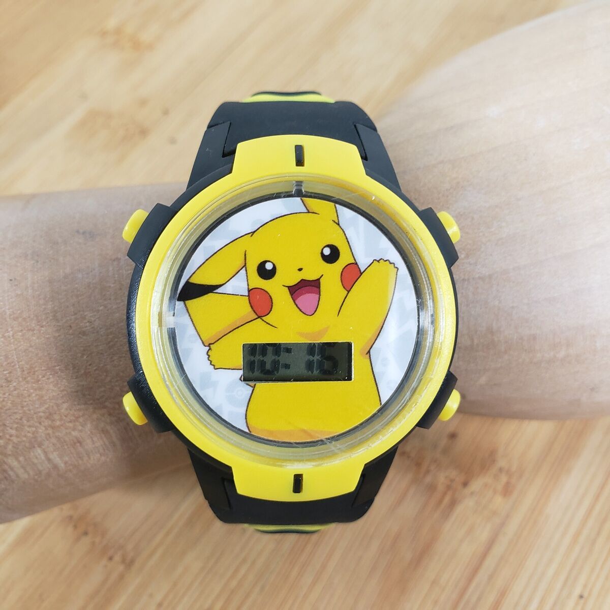 2021 Pokemon Pikachu Accutime Watch POK4192WM Black Yellow WORKING 2021 Pokemon Pikachu Accutime Watch POK4192WM Black Yellow WORKING