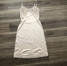Intimate Lace Bust Intimate Slip Midi dress Beige fits Women S/M