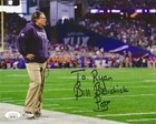 BILL BELICHICK Signed 8x10 Super Bowl Photo New England Patriots Autograph JSA