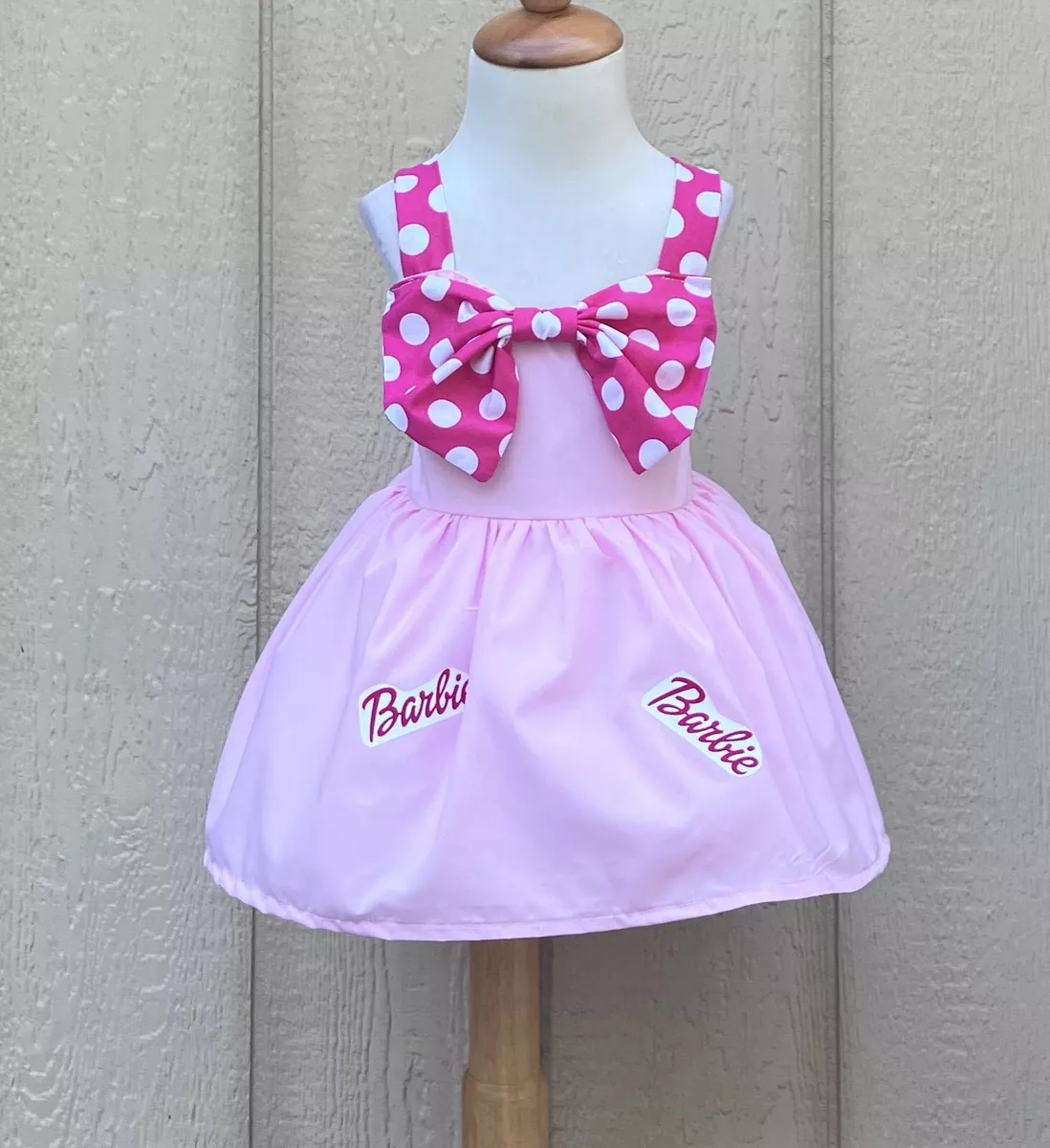 Barbie Inspired Baby Girl Dress Barbie Girl Pink Summer Halter Dress