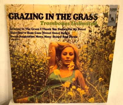 TROMBONES UNLIMITED - GRAZING IN THE GRASS - VINYL VG+/VG+ LP ALBUM