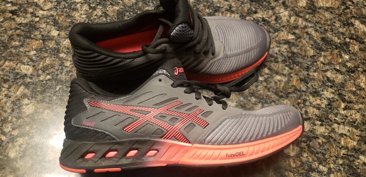 Size ASICS FuzeX Gray T689N for sale online