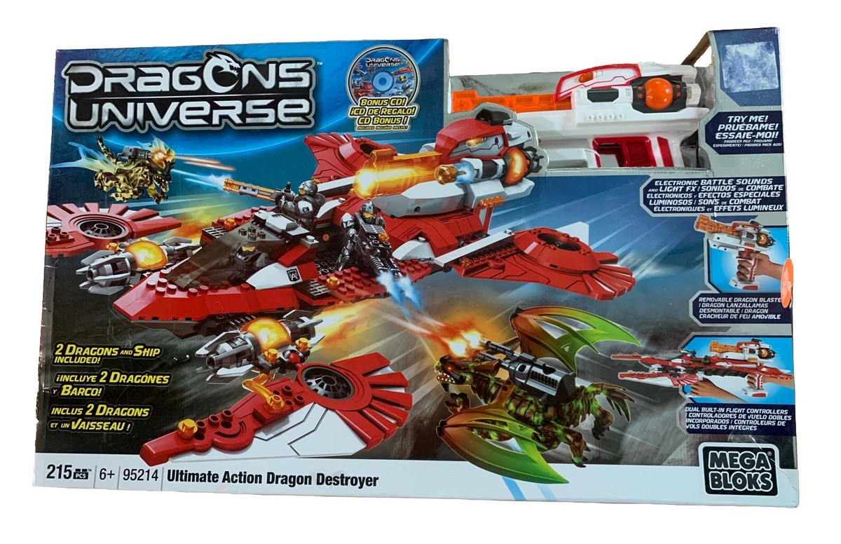 Retired - New MEGA BLOKS Dragons Universe 95214 Ultimate Action