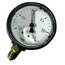 Vakuum-Manometer Güllefass Vakuumfasswagen 1/2" 1/4" Ø = 63 und 100mm 