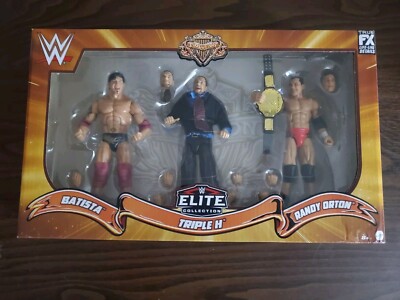 Wwe Elite Series Evolution Exclusive Set. Batista, Randy Orton, HHH.