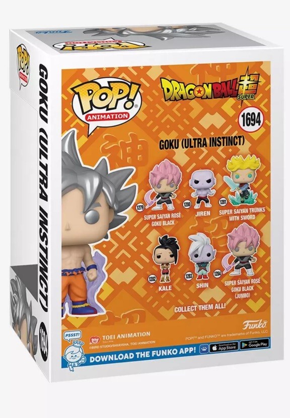 Funko Pop! Animation: DBS - Goku - (Ultra Instinct Form) - Dragon Ball - Figurine en Vinyle à Collectionner - Idée de Cadeau - Produits Officiels - Jouets pour les Enfants et