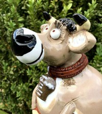 KUH Keramik Almkuh Gartenstecker Heckengucker Gartenkugel Gartendeko Handarbeit