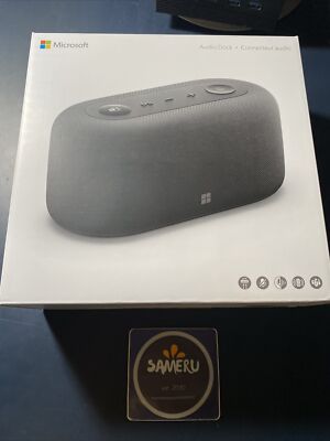 NEW MICROSOFT AUDIO DOCK WINDOWS 10/11 MAC OS TEAMS CERTIFIED USB-C SPEAKER