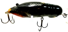 Bagley's “Dredge” Crawfish Wood Fishing Lure Vintage Green/Orange 3"