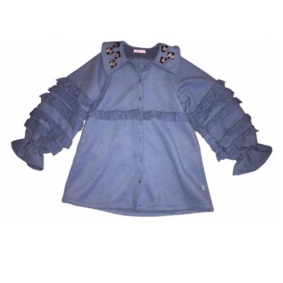 Little Sunny Bite 101 Dalmations Coat in Blue - One size 