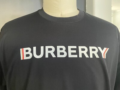 Burberry 8053010 Graphic Print Ellison Black T-shirt, S, M